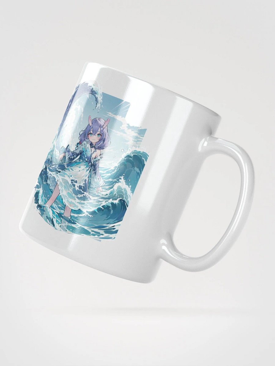 White Glossy Mug - Bailu v1 (Honkai Star Rail) product image (2)