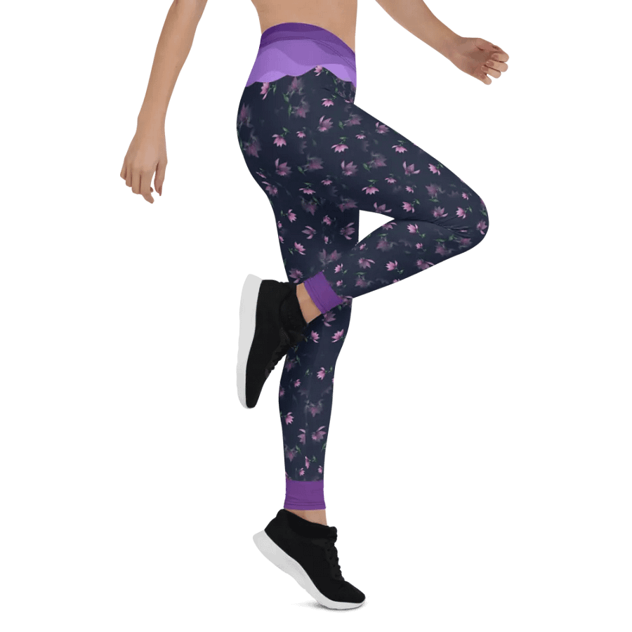 Lavender Floral Whisper Leggings product image (7)