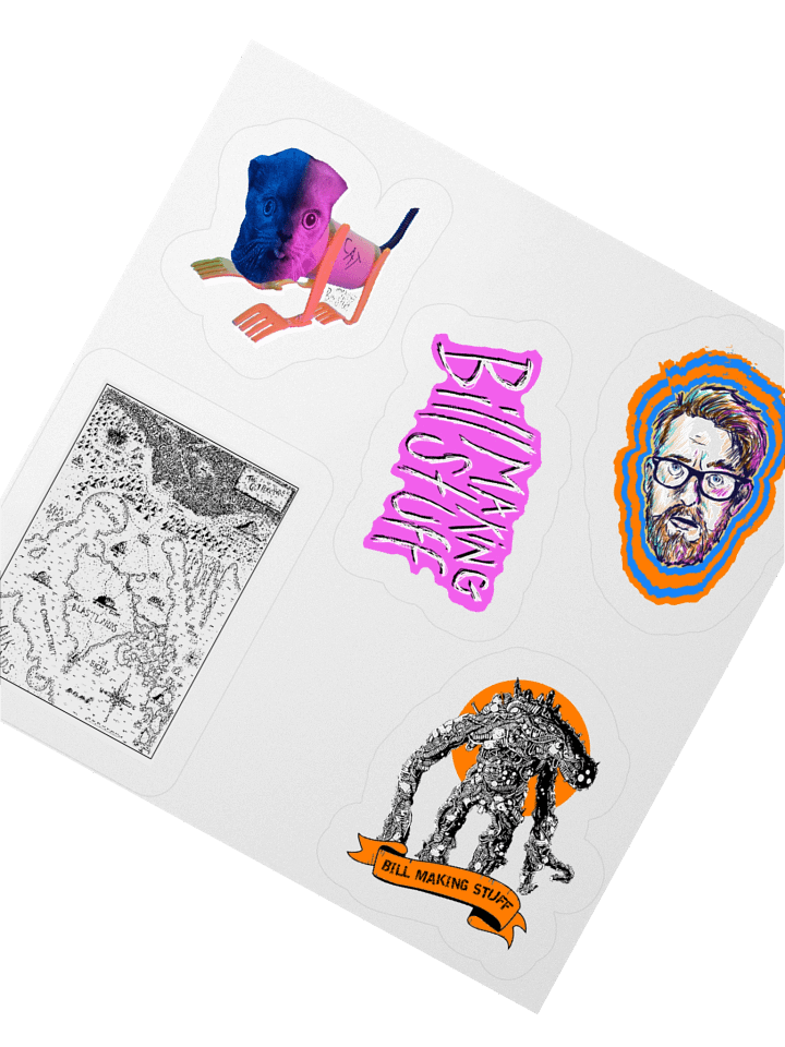 Bill Making Stuff Vinyl Sticker Set 1 product image (2)