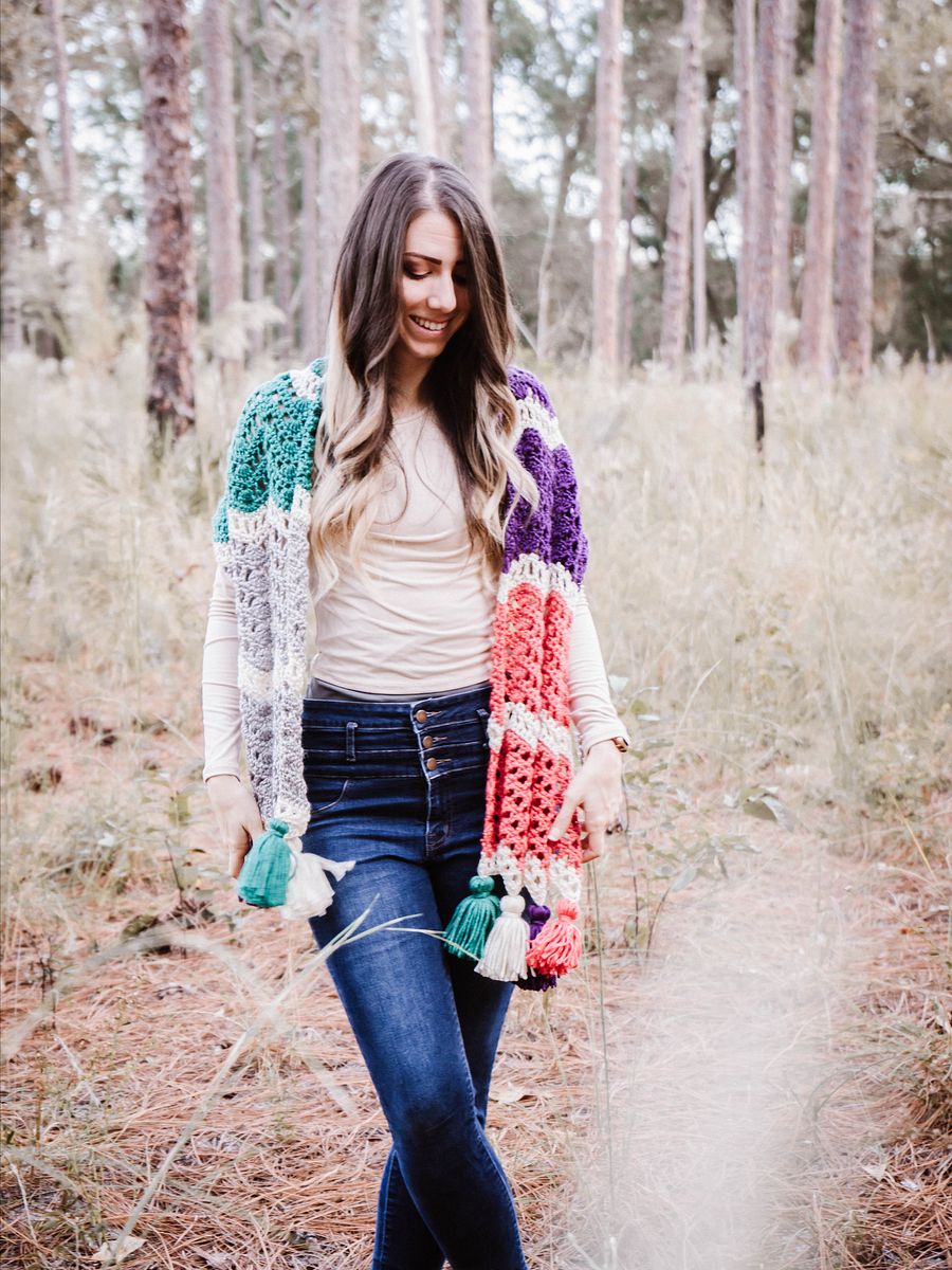 Easy Wander Crochet Wrap Pattern product image (8)