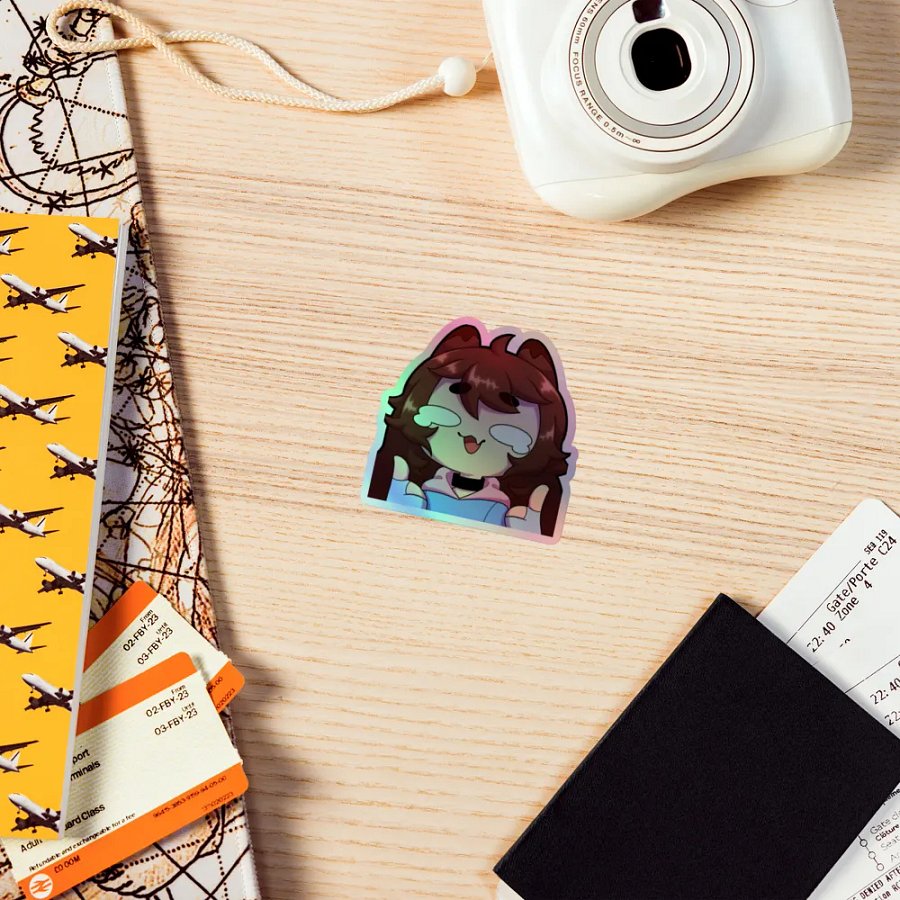 Wolfy This Is Fine Holo Sticker product image (5)