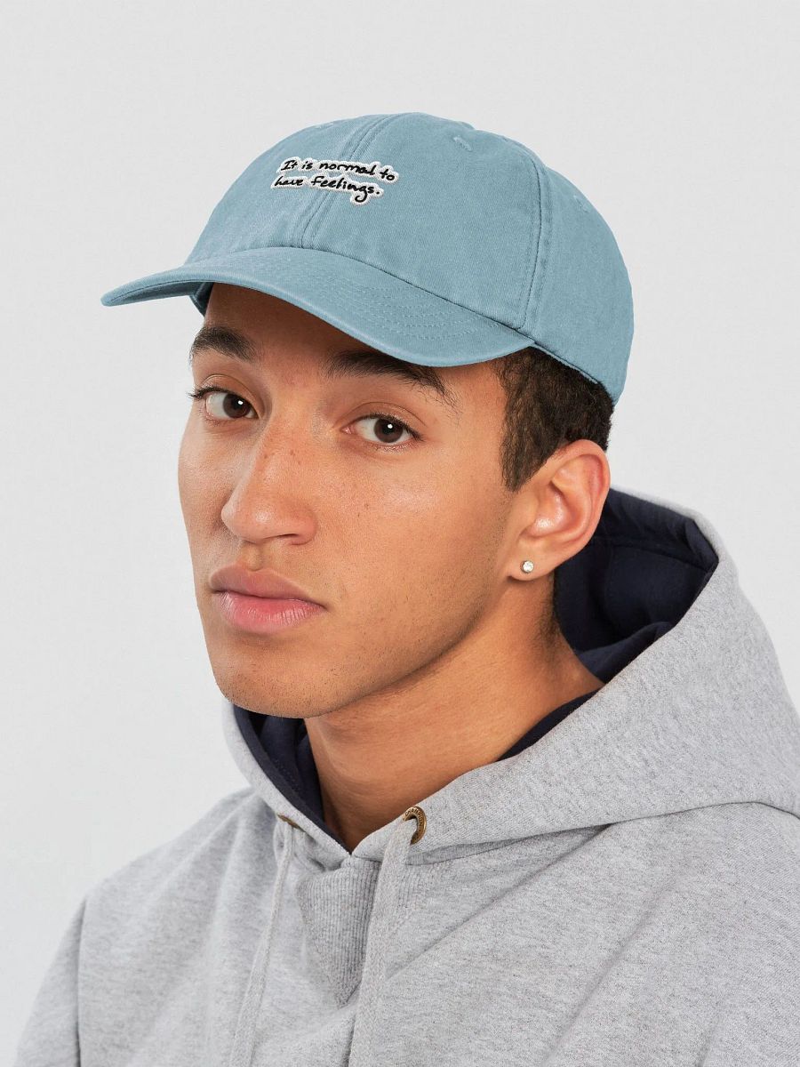 It is normal to have feelings. vintage dad hat (bubble design) product image (5)