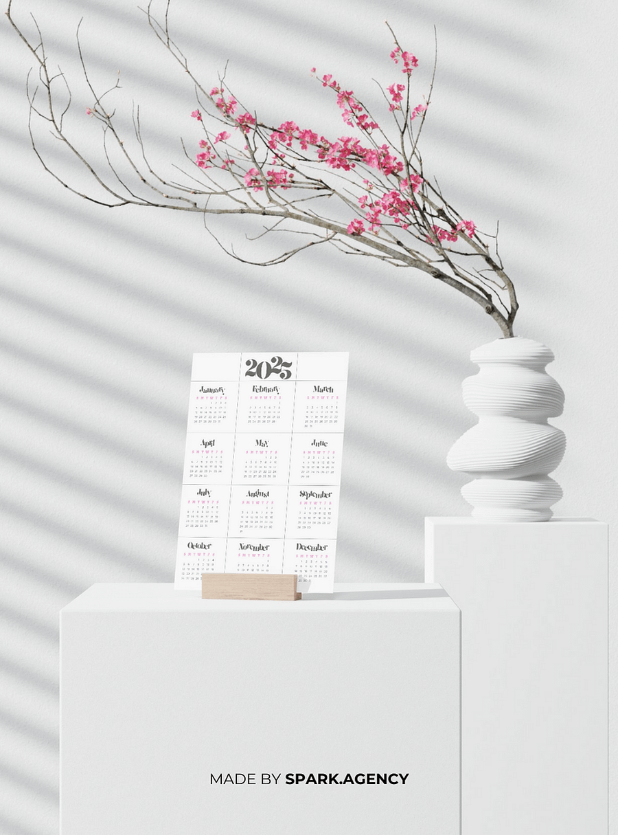 Neutral Minimalistic Annual 2025 Calendar Planner: product image (4)