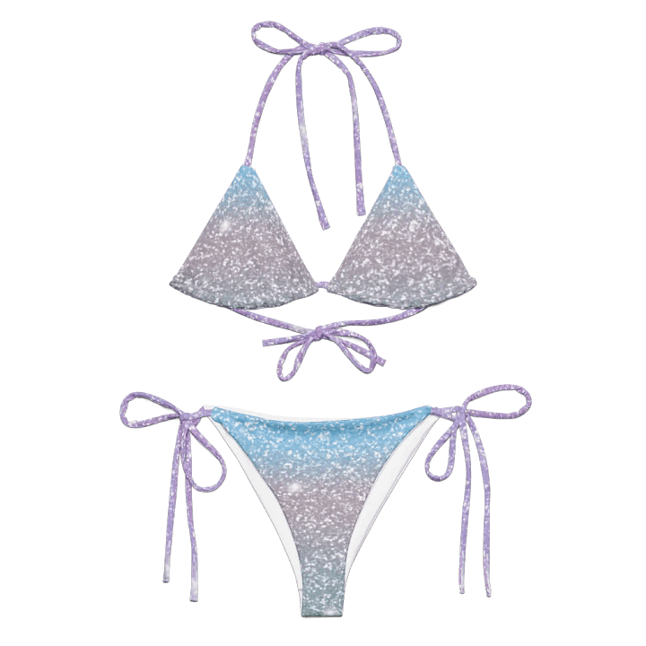 Glitter Unicorn Texture Design String Bikini (6) product image (1)