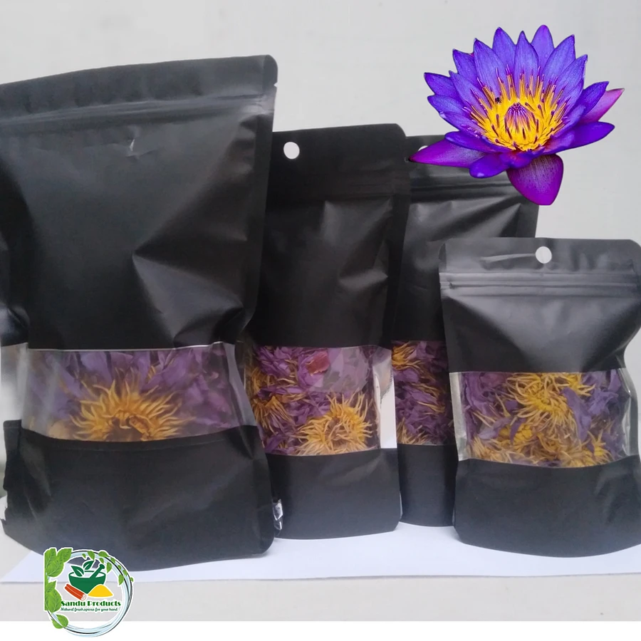 Blue Lotus Flower Herbal Natural Green Tea. Nymphaea caerulea. 25g product image (3)