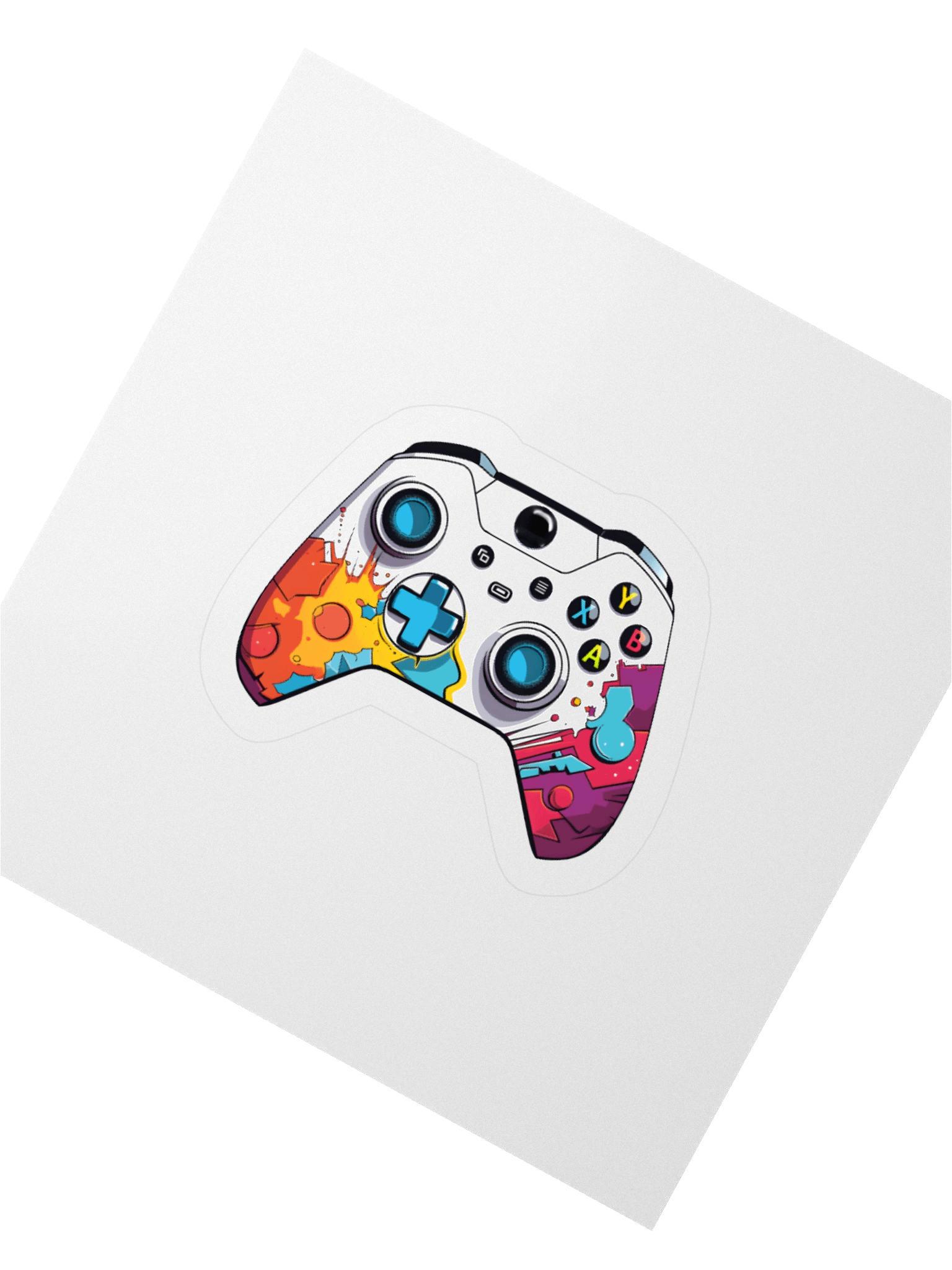 Retro Splash Gaming Controller Stickers product image (6)