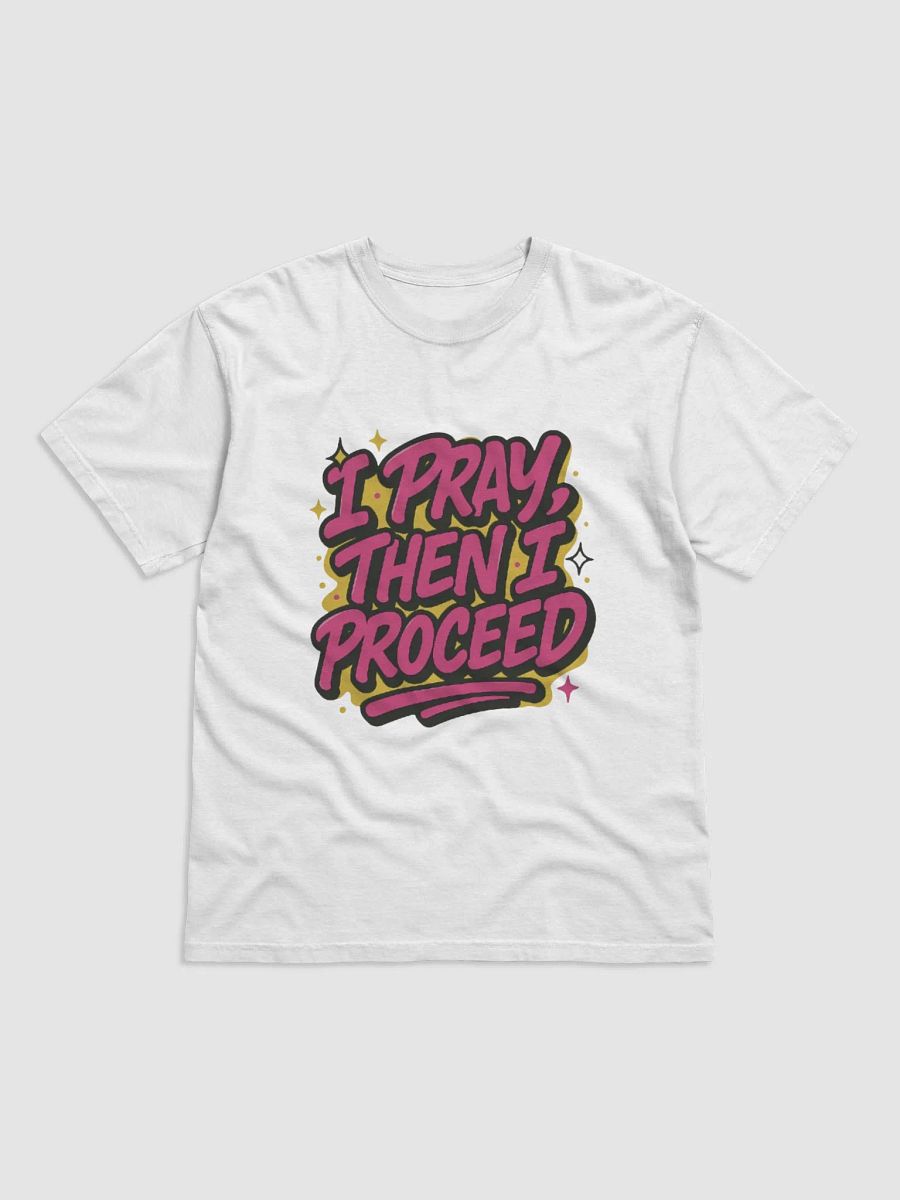 I Pray, Then I Proceed" – Comfort Colors Heavyweight Tee product image (5)