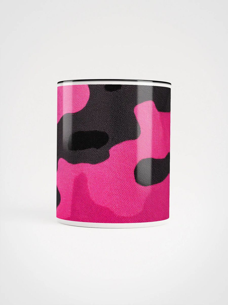 Ceramic Mug with Color inside black and pink camo product image (15)