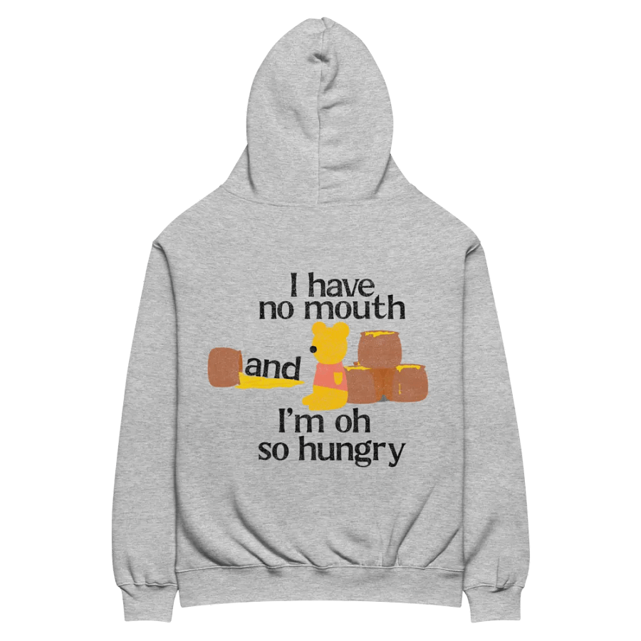 NO mouth, SO hungry Oversized Hoodie product image (4)