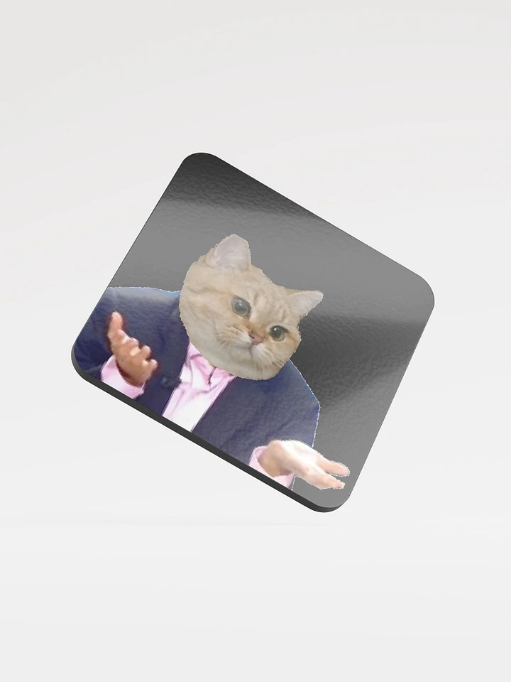 Glossed Cork Coaster: Meme Cats 2 product image (1)