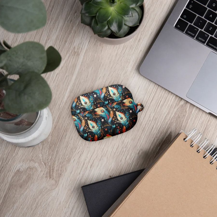Ethereal Feathers All-Over Print AirPods® Case product image (12)