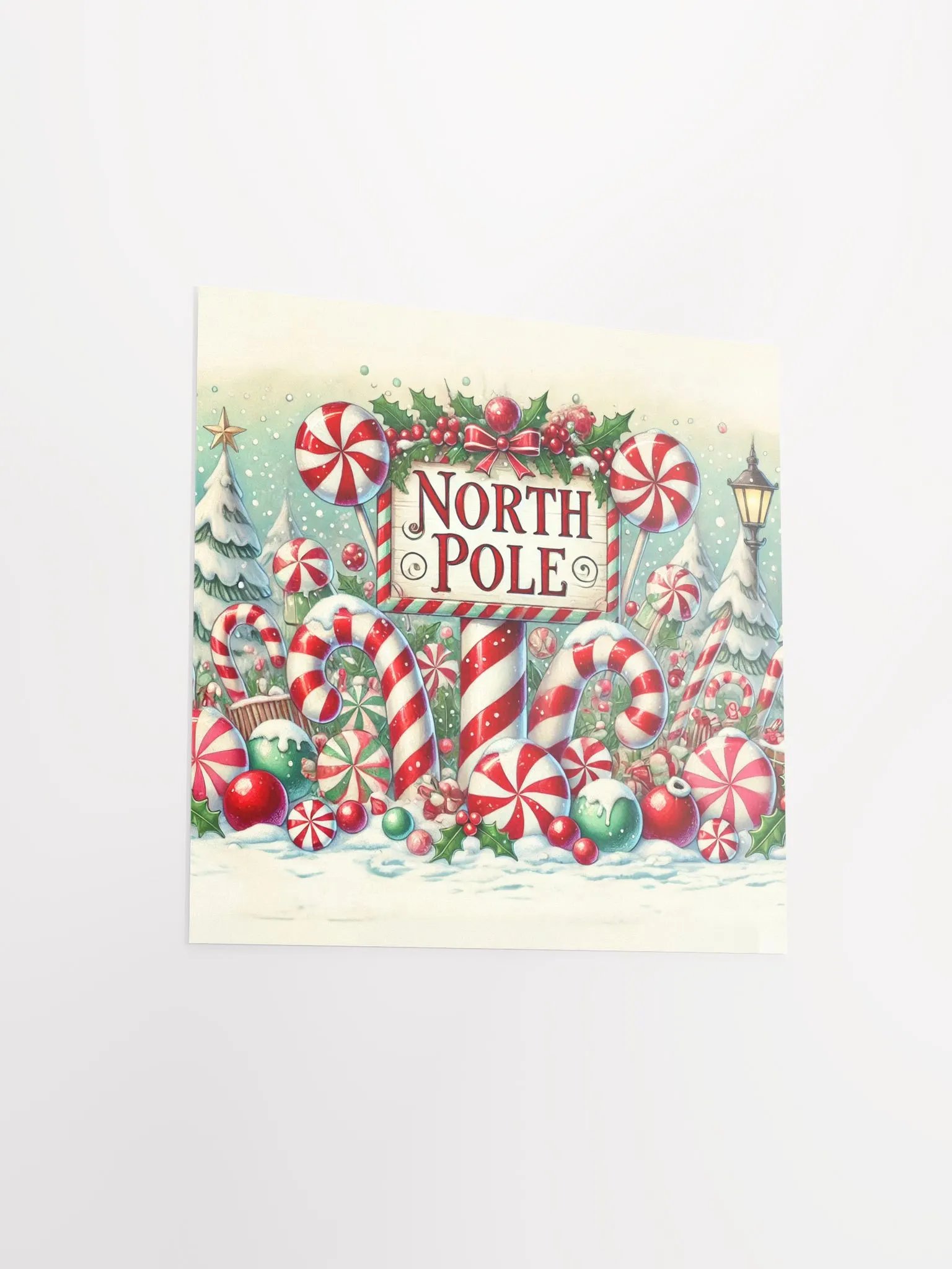 North Pole Winter Wonderland Sign Premium Prints and Posters product image (11)