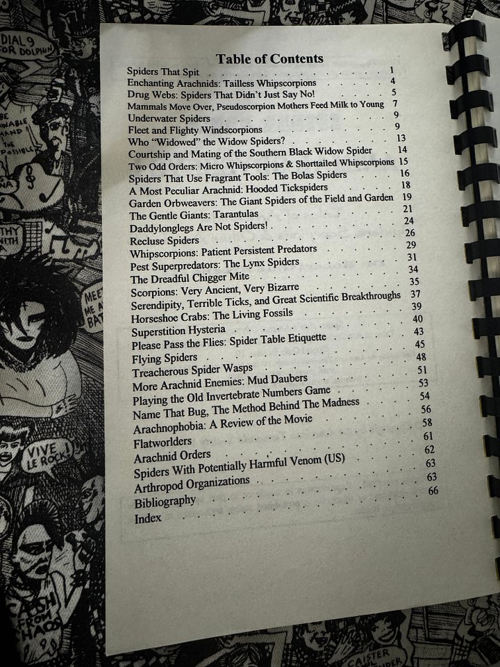 Spider Bob's Animal Odysseys #1 - entomology zine product image (2)
