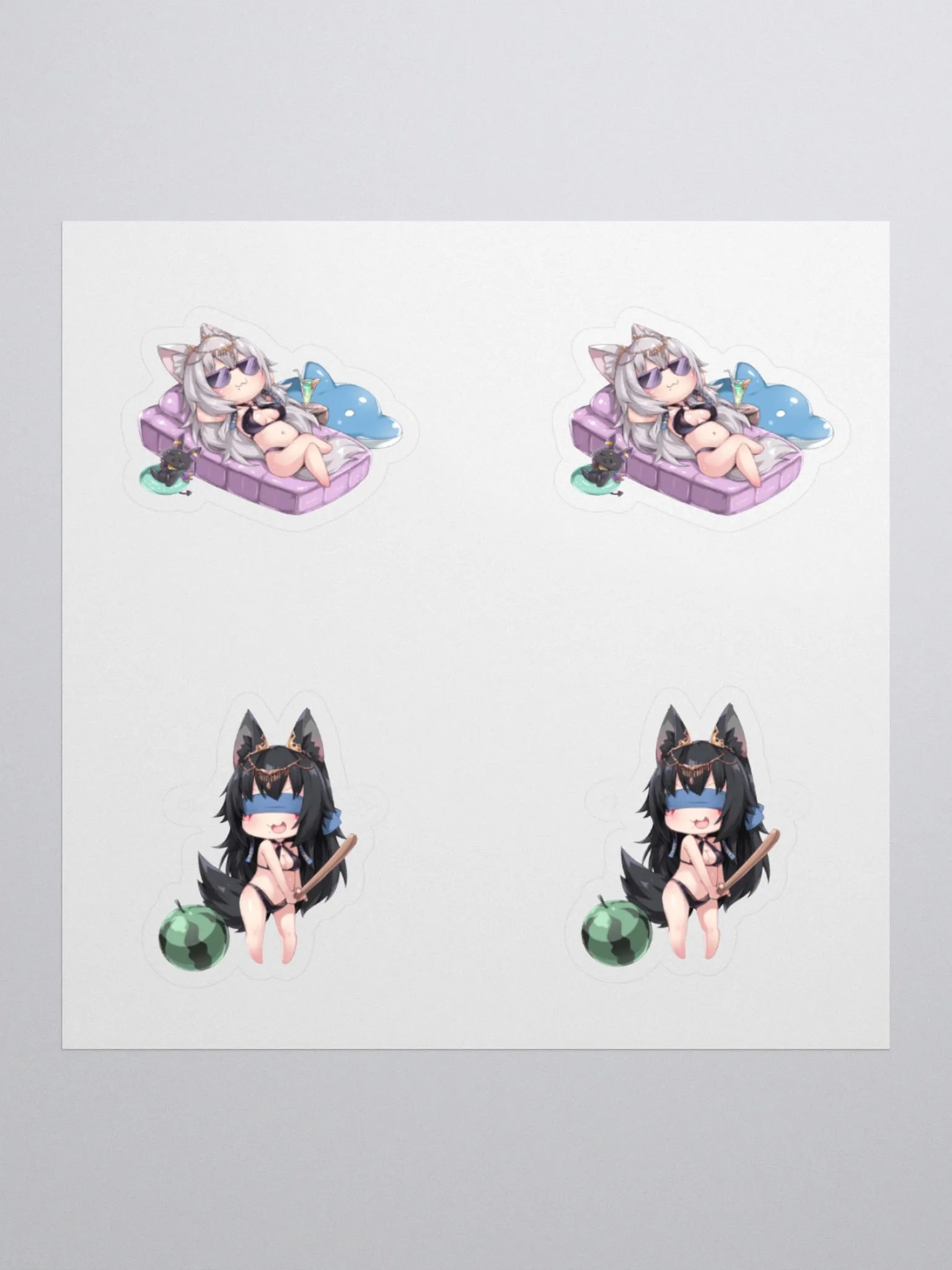 Summer Lounge Kiss Cut Stickers product image (1)