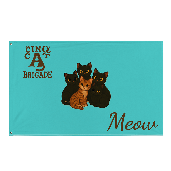 Meow Madness All-Over Flag product image (1)