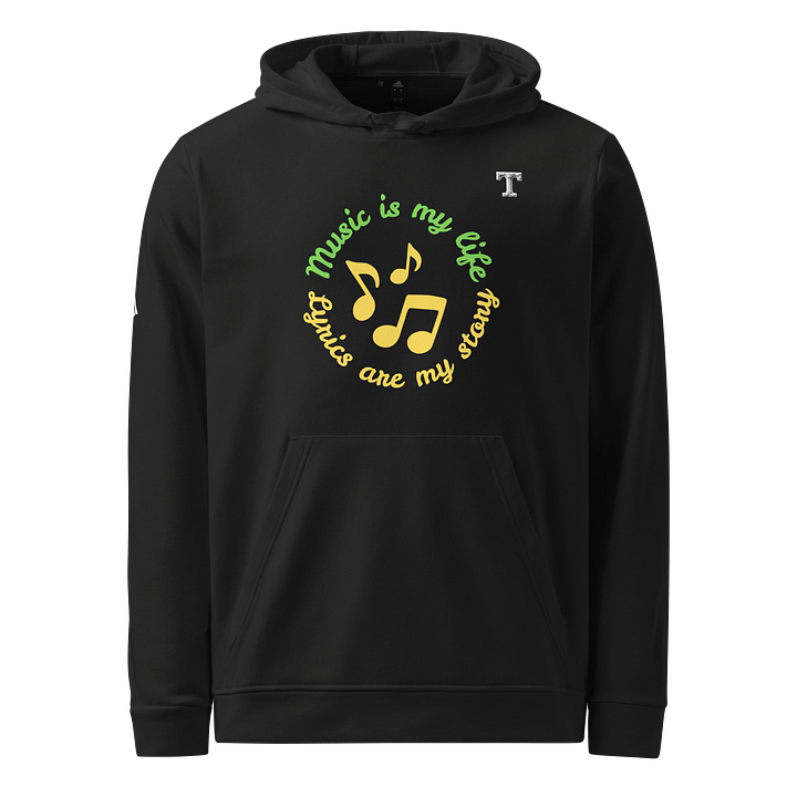 Musical Notes Circle Adidas Hoodie product image (1)