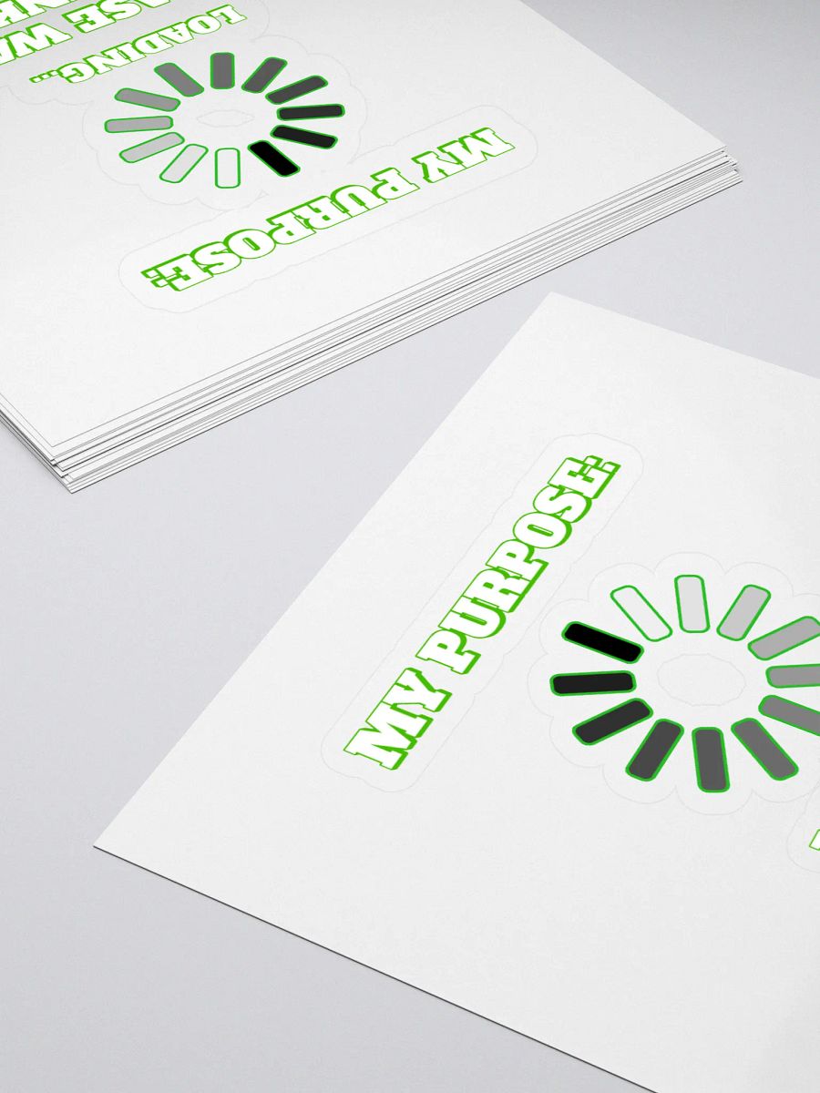 My Purpose: Please Wait I'm Thinking - Funny Sticker product image (4)