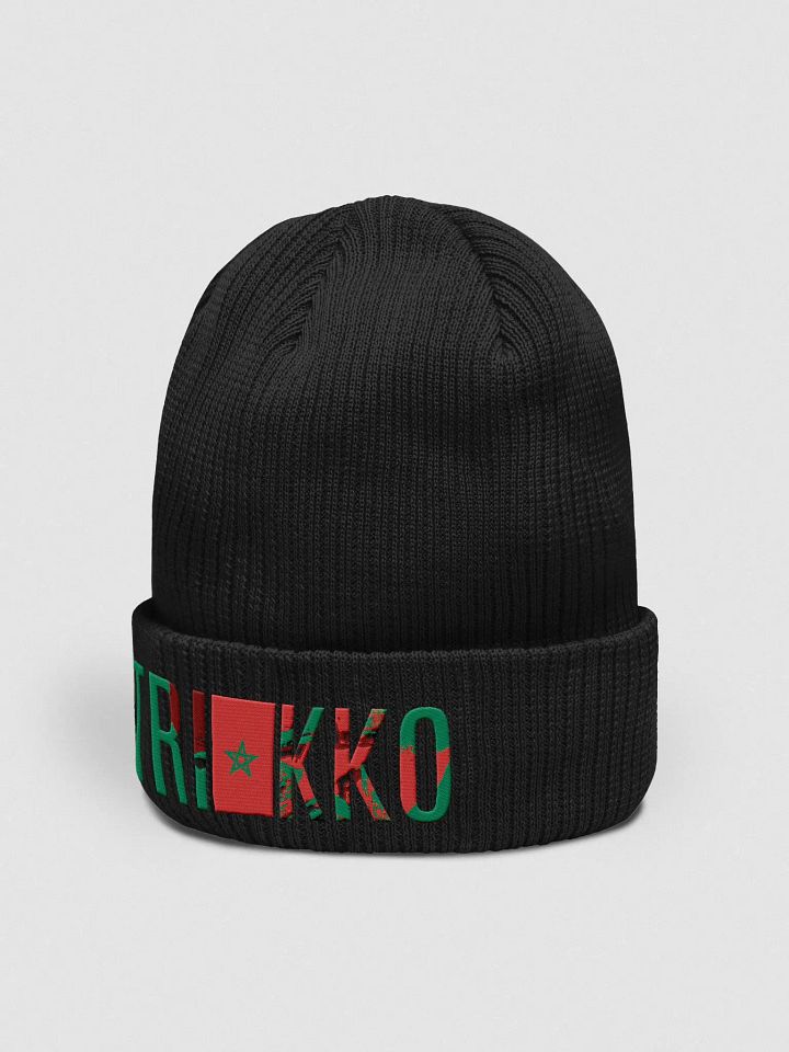 Moroccan Flag Inspired TRIKKO Organic Beanie product image (2)