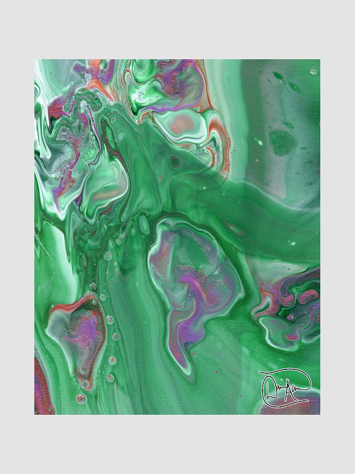 Pickle Green Fluid Acrylic Digital Download product image (1)