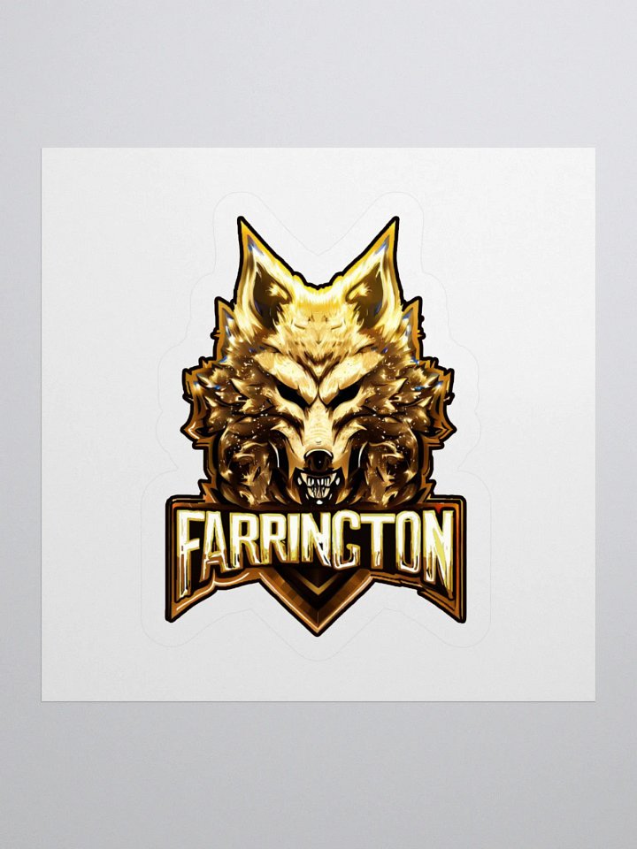Golden Wolf Cut Stickers product image (1)