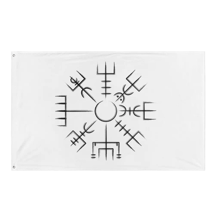 Vegvisir Flag in White product image (1)