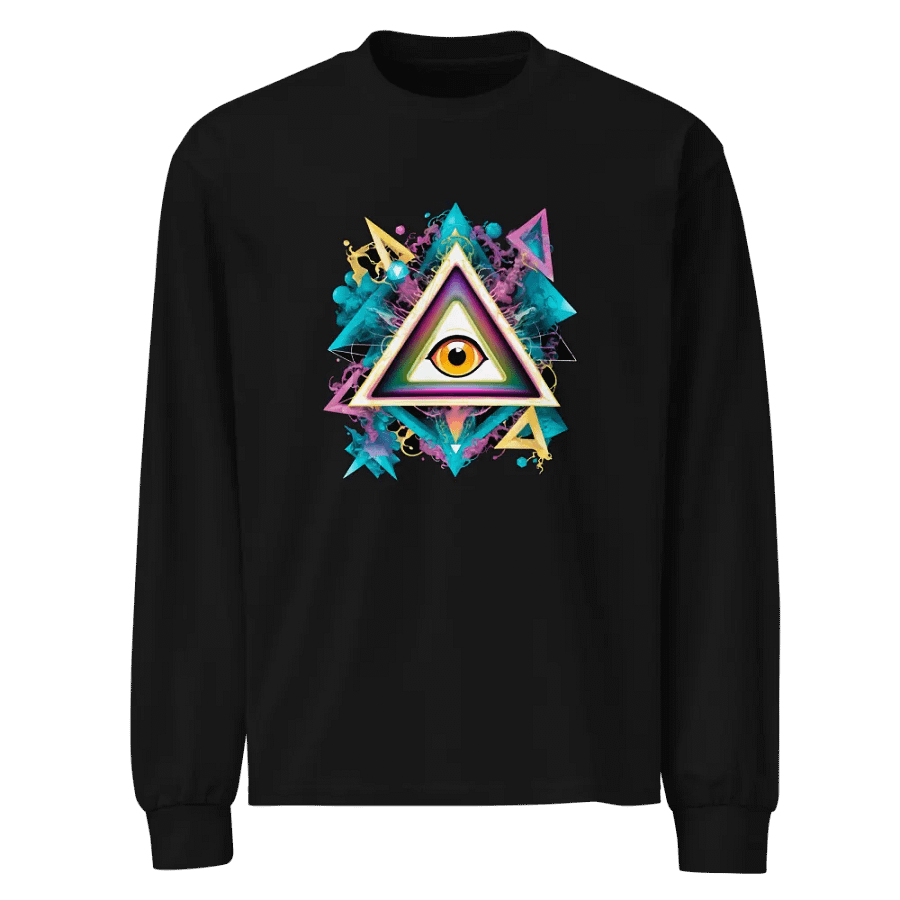 [All Seeing Eye] - Unisex Premium Heavyweight Long Sleeve Shirt product image (1)