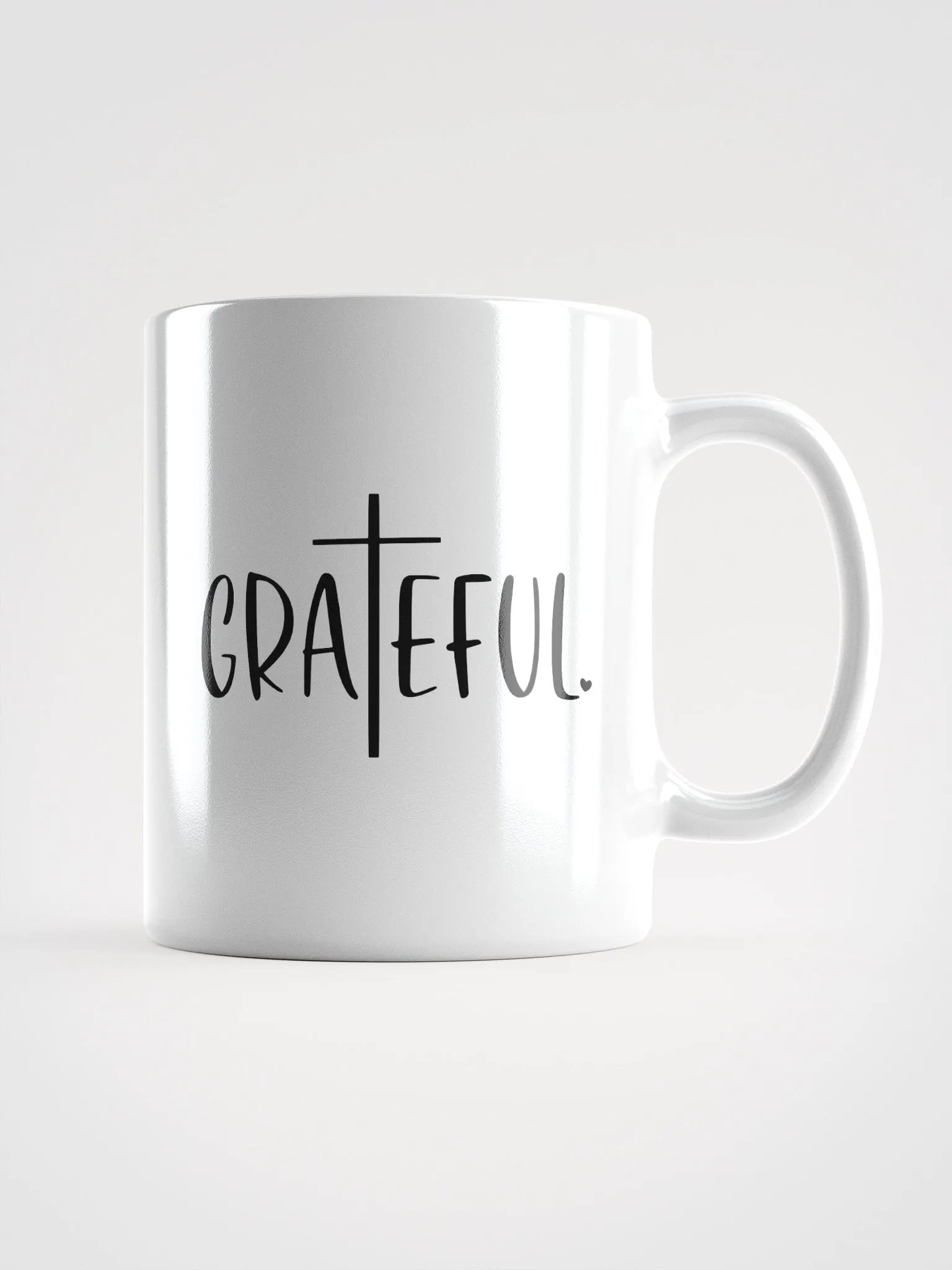 Grateful Vibes Glossy White Ceramic Mug product image (1)