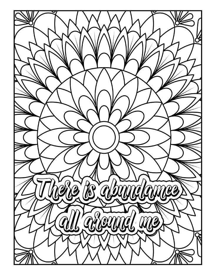 Money Mantra Mandala Coloring Book product image (2)