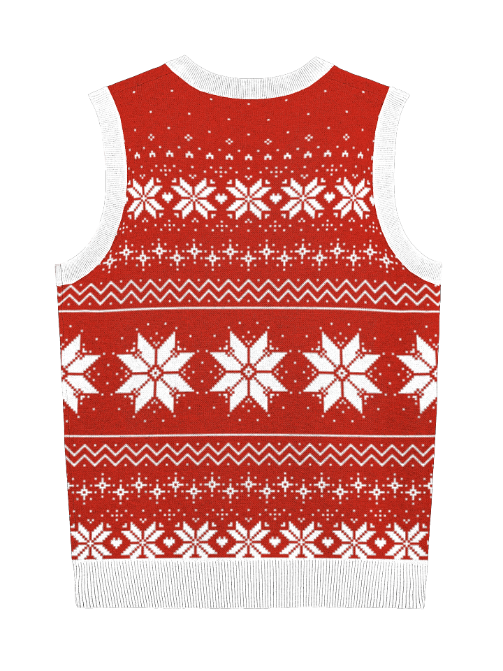 Festive Reindeer Knitted V-Neck Vest product image (9)