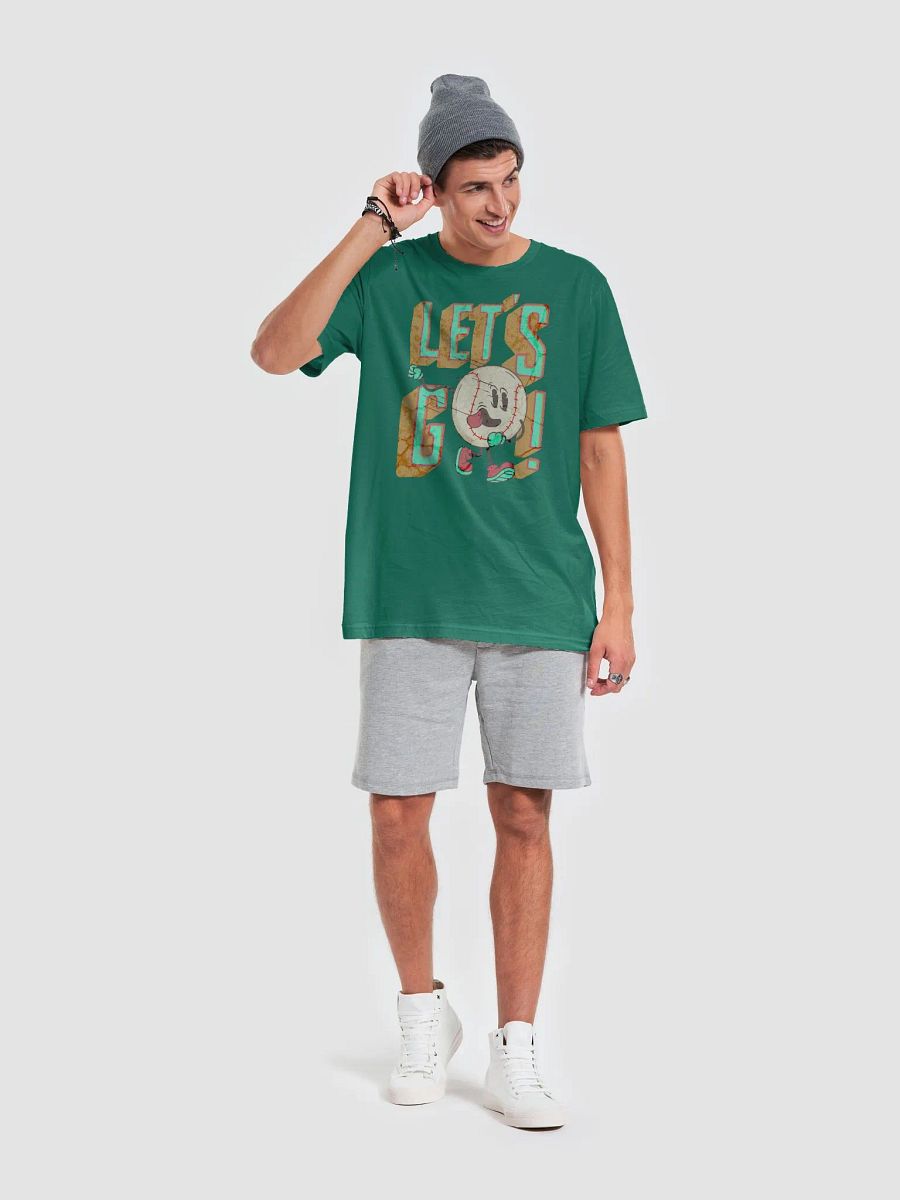 Lets Go Baseball Mascot Joyful T-Shirt product image (4)