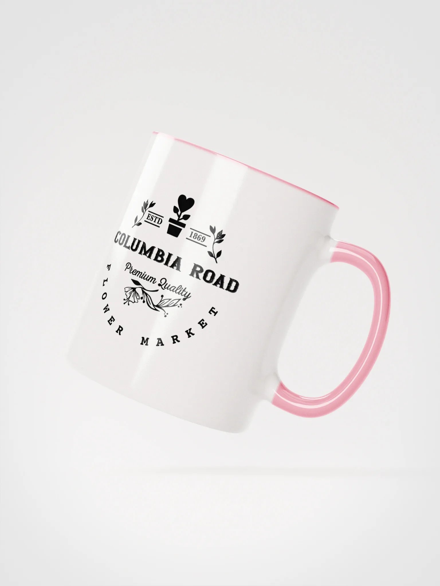 Columbia Road Market Peek-a-Boo Ceramic Mug (Pink) product image (2)