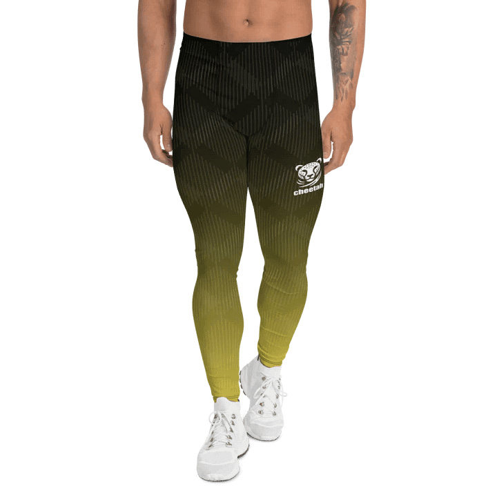yellow wave male leggings product image (1)