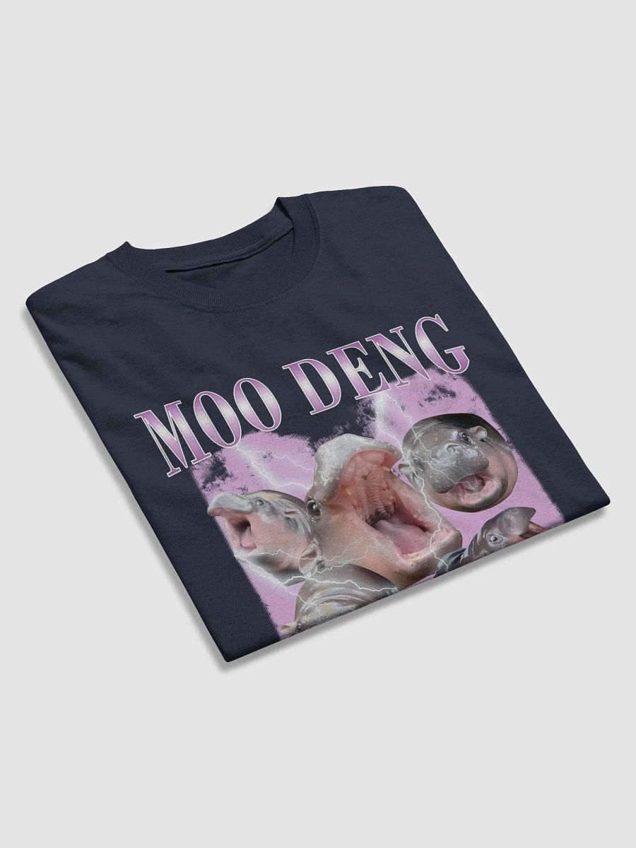 Vintage Moo Deng Meme Shirt - Funny Hippo Bootleg T-Shirt product image (4)
