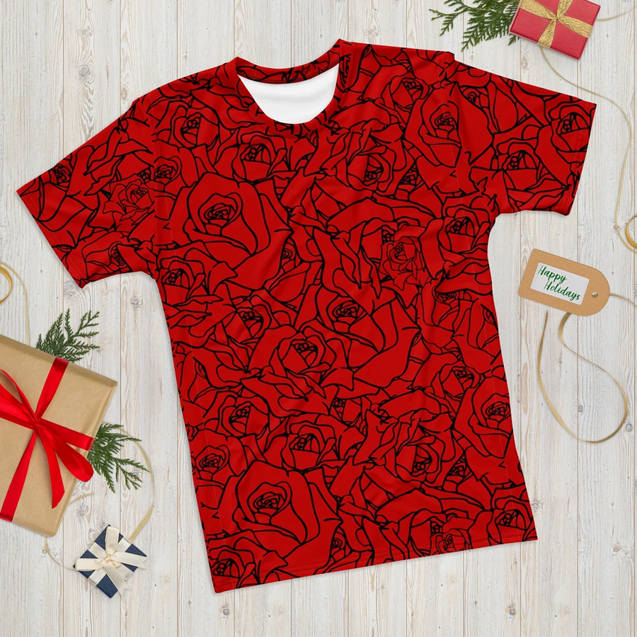 Loads of Roses · red-black crew neck t-shirt product image (25)