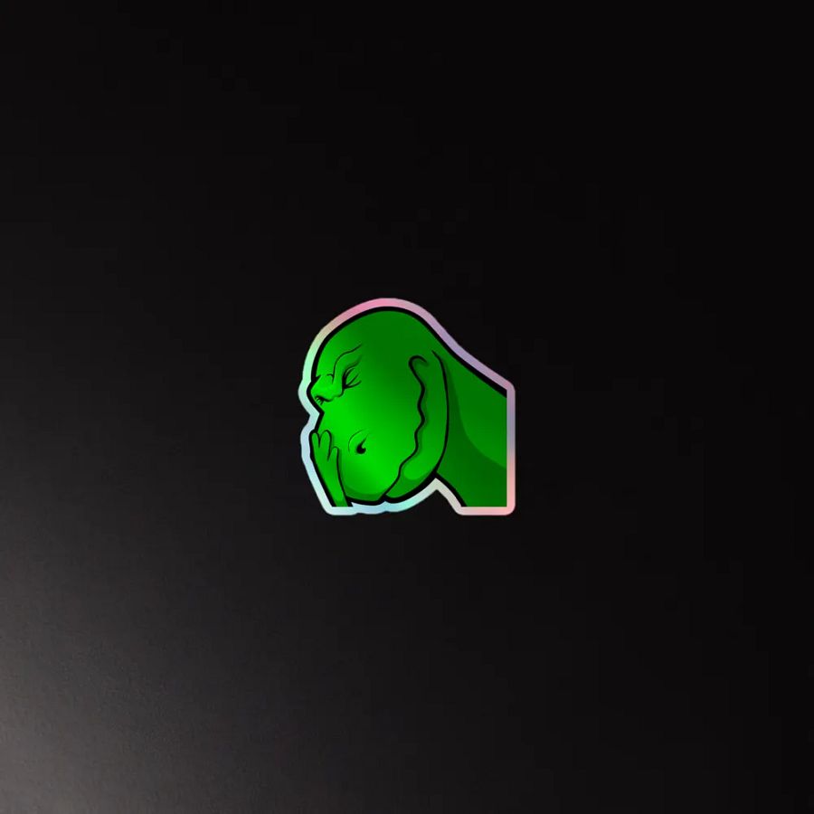 Vella Face palm Holo Sticker product image (4)