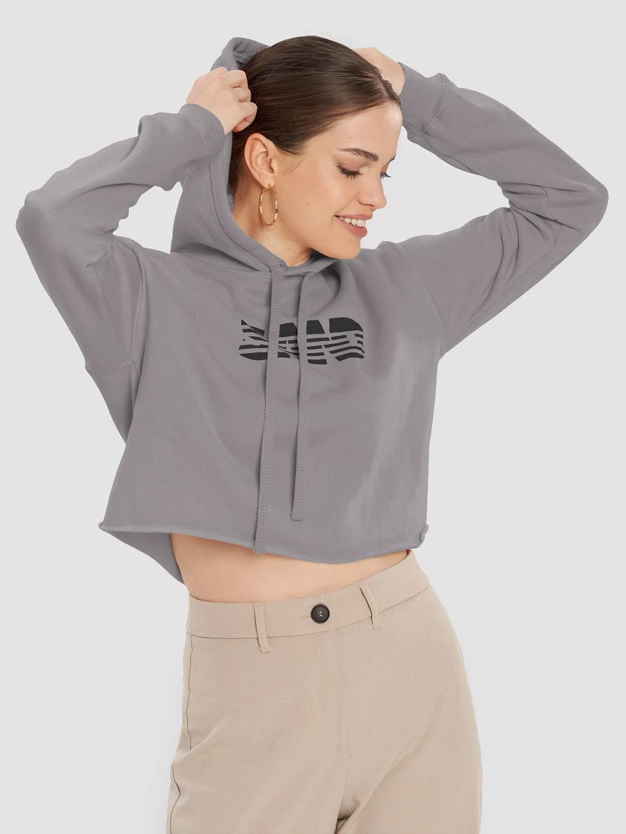 Black SAND Crop Hoodie product image (3)