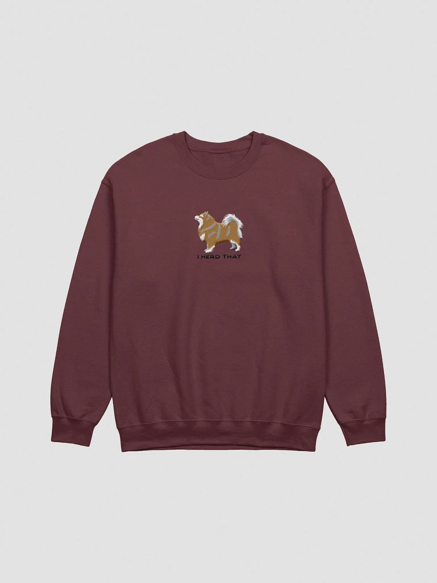 I Herd That Sweatshirt (Embroidered) of a Finnish Lapphund(Brown) product image (5)