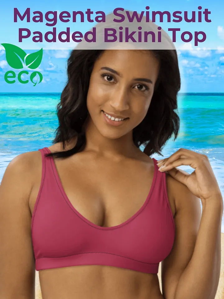 Magenta Eco-Green Padded Bikini Top product image (1)