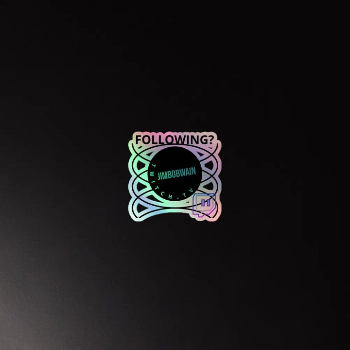 'FOLLOWING?' Sticker product image (4)