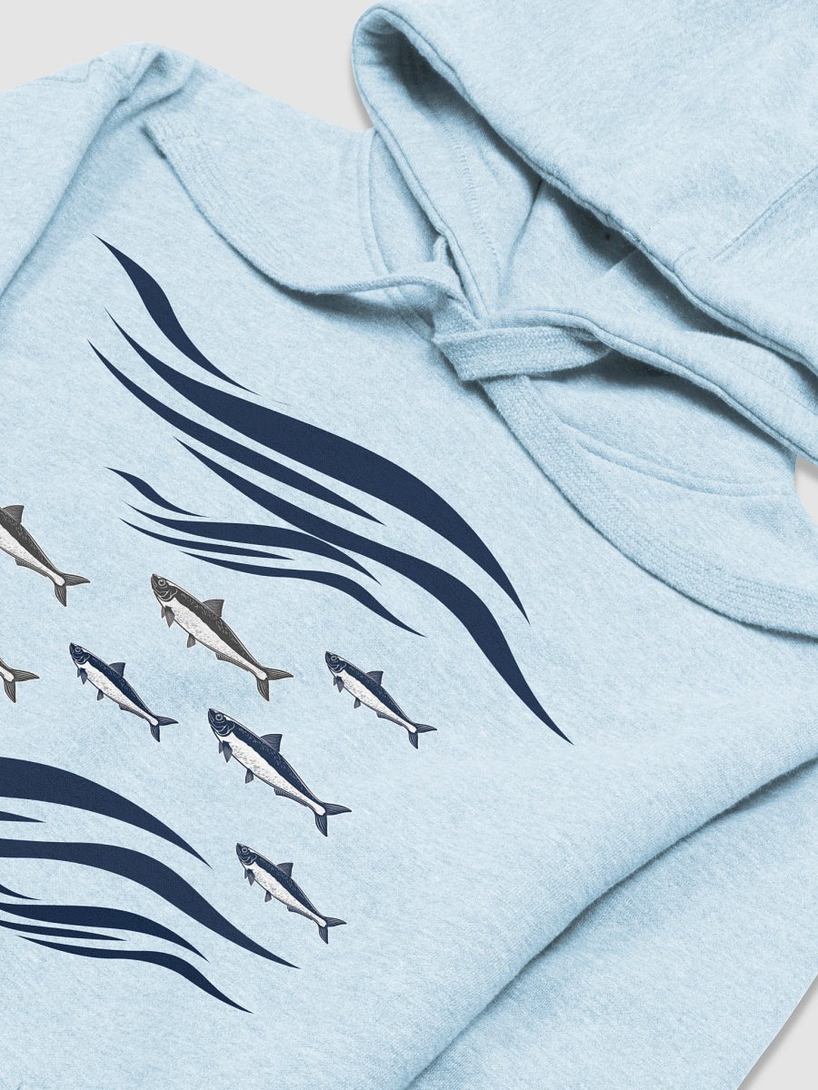 Sardines In Waves Supersoft Heavyweight Unisex Hoodie product image (3)