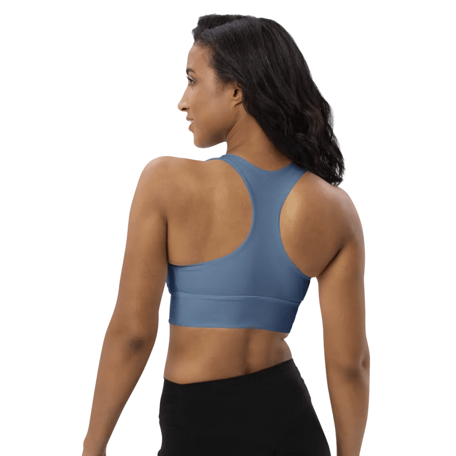 Blue Blossom Matching All-Over Sports Bra product image (6)