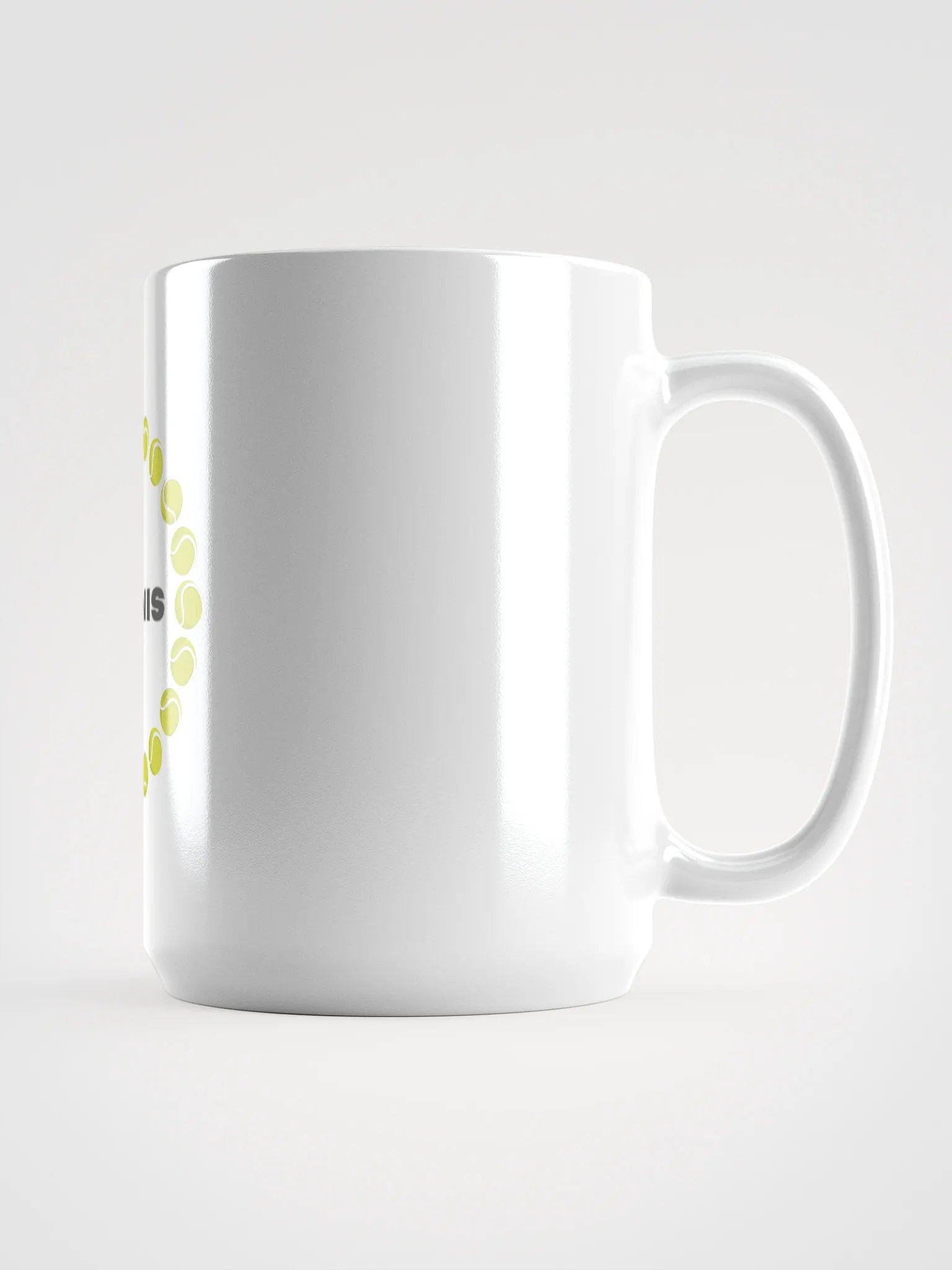 Tennis Ball Circle White Glossy Mug product image (2)