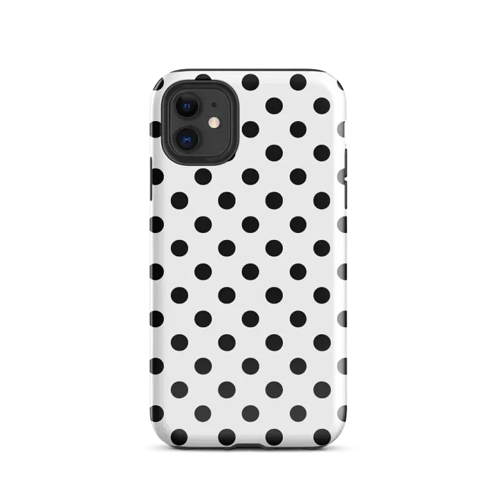white polka dot i phone case product image (2)
