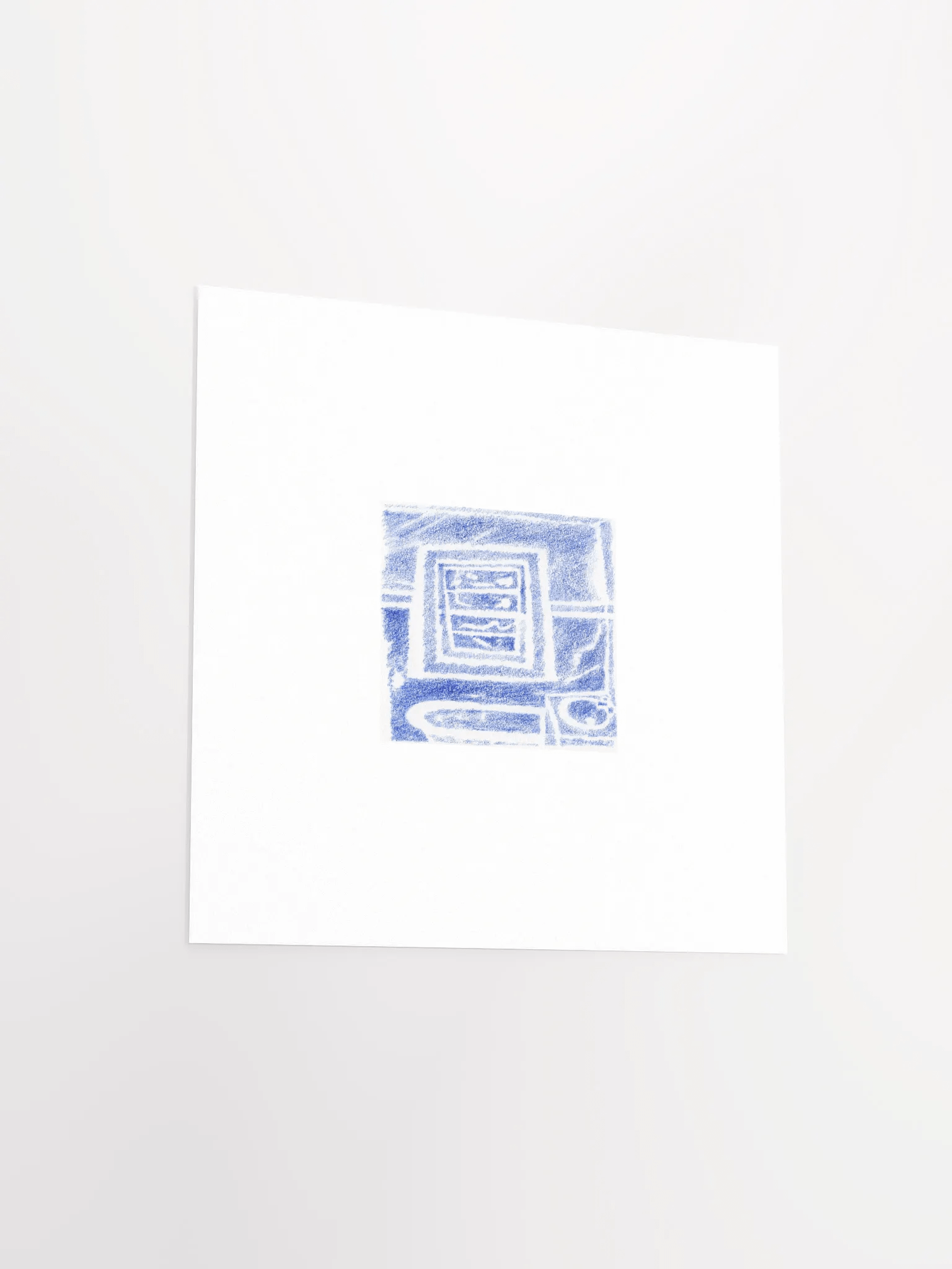 Blue Bathroom Print product image (4)