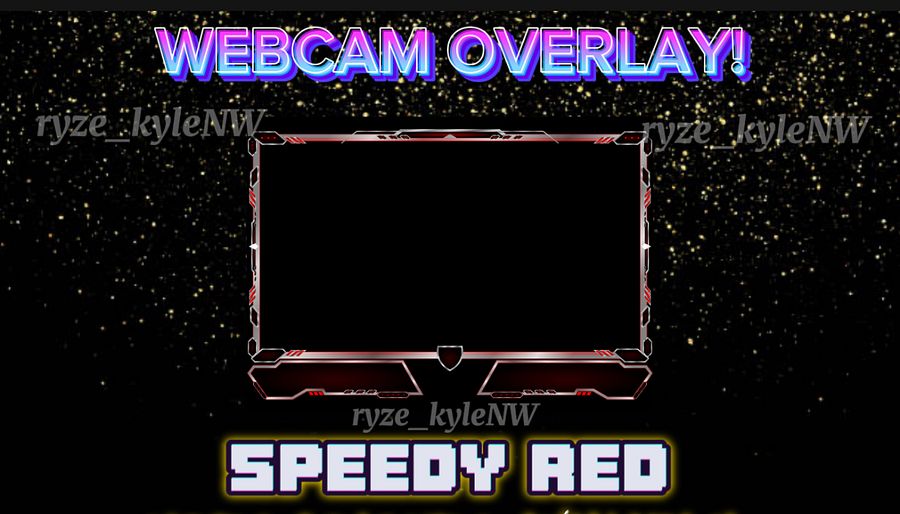 Webcam Overlay SPEEDY RED product image (2)