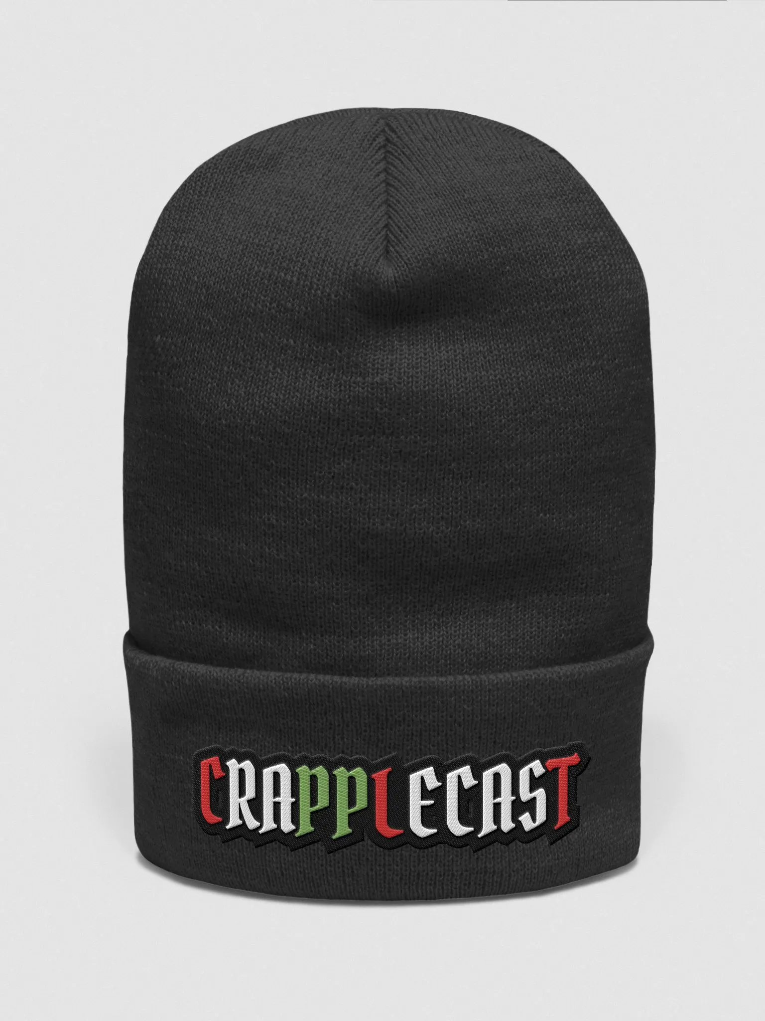 CRAPPLECAST CHRISTMAS COLORS KNIT HAT (BEANIE) product image (7)