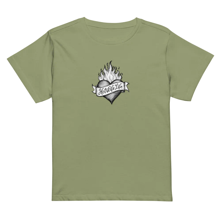 Hotwife Life Heart with banner high wasted women's T-shirt product image (47)