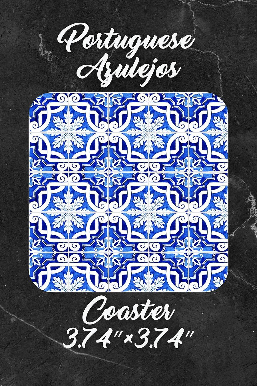 Portuguese Azulejo Tile Coaster, Design12 product image (7)