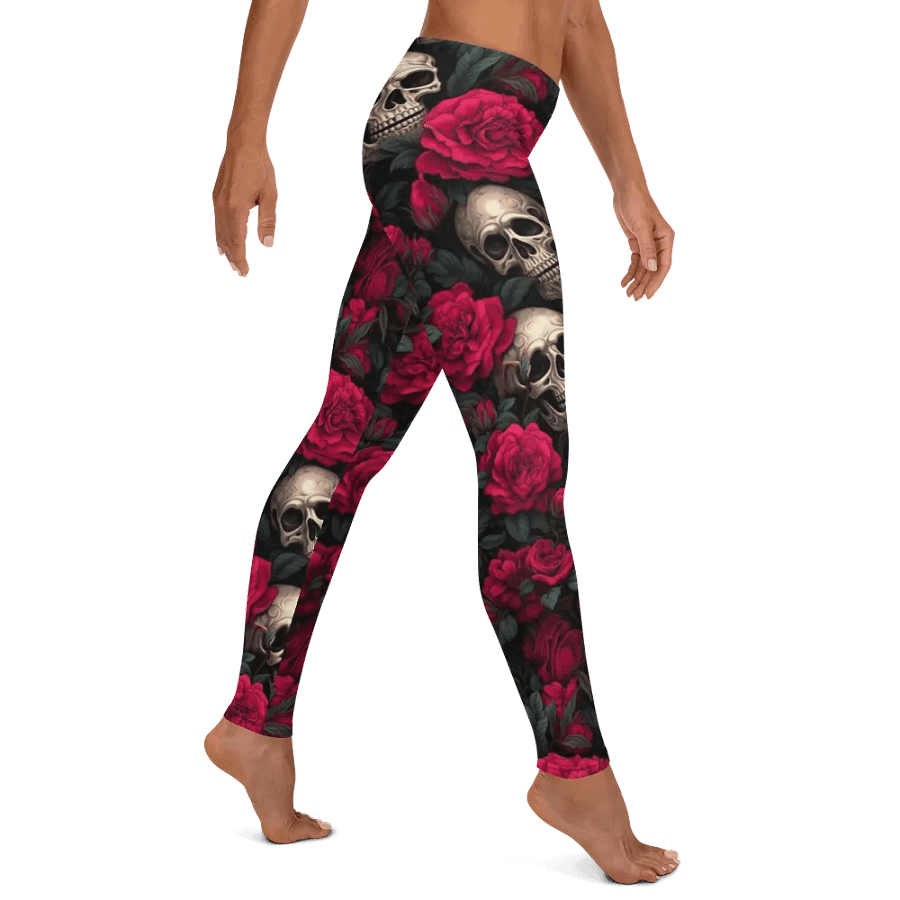 Leggings – Skulls and Roses Print for Edgy & Bold Style product image (11)