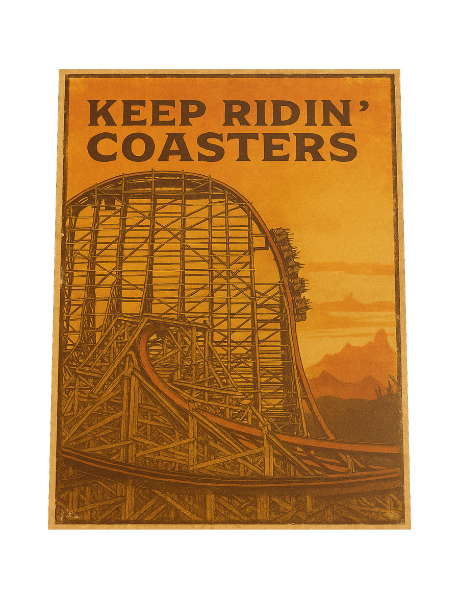 Keep Ridin' Coasters Hybrid 18x24" Poster product image (4)